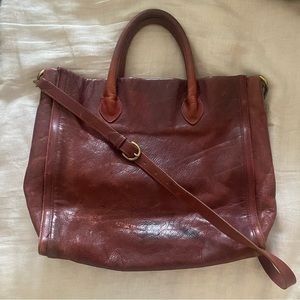 Madewell Camden leather tote bag